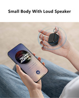 Ensemble de voyage de qualité supérieure, support de téléphone portable, haut-parleur magnétique sans fil portable, déclencheur d'appareil photo, mini haut-parleur Bluetooth TWS pour l'extérieur