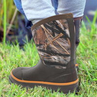 Bottes en néoprène pour enfants, bottes imperméables en néoprène pour la chasse et la pêche, bottes de camouflage pour la boue