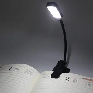 Hot Sale 5 LED Study Table Reading Lamp USB Rechargeable Led Folding Dimming LED Desk Lamp With Clip