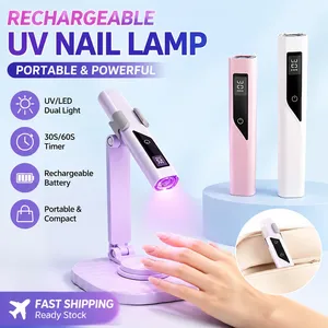 Lámpara de Uñas LED UV HK LBT X6 Mini de 18W, Recargable por USB con Soporte para Curado de Gel de Uñas en Casa y Salón (365nm) - Product Image 1