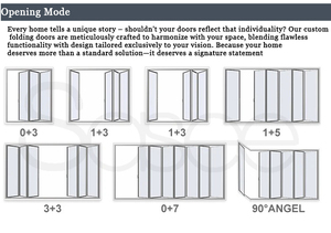 Estilo moderno Diseño libre Rotura térmica 5 años <span class=keywords><strong>de</strong></span> garantía Uso <span class=keywords><strong>de</strong></span> alto aislamiento Puerta plegable a prueba <span class=keywords><strong>de</strong></span> huracanes Puerta plegable <span class=keywords><strong>de</strong></span> aluminio Bi - Product Image 3