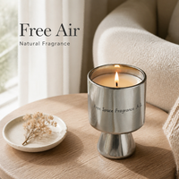 Bougie Parfumée Haut De Gamme Surface Miroir Argentée Parfum D Huile Essentielle Premium Décoration Ambiance Hôtel Et Maison