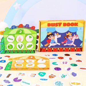 Juguetes Educativos Sensoriales para Niños en Edad Preescolar, para el Aprendizaje del Número y los Colores, Conceptos Básicos, Libro de Actividades para Autismo - Product Image 1