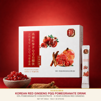 Vente en gros d'extrait liquide de ginseng rouge coréen LUMIFLORA, grenade et PQQ |   Boisson prête à boire aux herbes racines de 5 ans, fabrication OEM