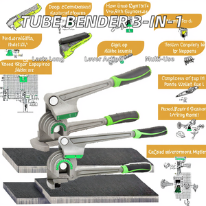 Máquina Dobladora de Tubos Redondos Industriales Fennec ST-612-A para Tuberías de Cobre y Aluminio de 6/10/12 mm, 3 en 1, Alicates Dobladores Manuales - Product Image 2