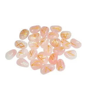 Affordable Rose Quartz Rune Set Healing Gemstone rune Stone sets online | Wholesaler and Supplier of rose quartz rune sets