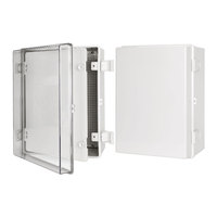 Boîtier de distribution électrique extérieur étanche IP65 en plastique ABS 300x200x100mm, boîtier sérigraphié pour instruments électroniques