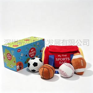 Baby Sports Bag Stuffed Plush Play Set Baby Gift Toys for <b>Toddler</b> Sensory Toys - Product Image 4