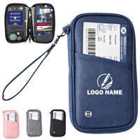 Porte-passeport personnalisé avec logo, organisateur de cartes, étui de voyage en PU, porte-cartes de voyage – Prix usine de gros