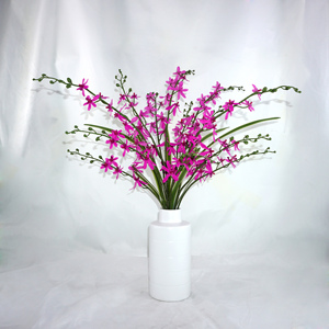 Hoa Lan Giả Trang Trí Cây Cảnh, Hoa Lan Giả Trang Trí Nội Thất Nghệ Thuật Đám Cưới Màu Xanh Lá Cây Bán Buôn Hoa Lan Khiêu Vũ - Product Image 5