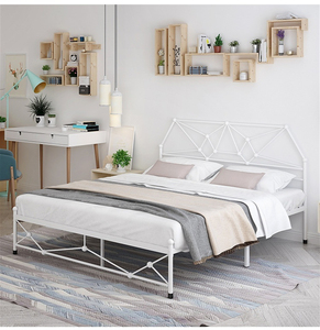 Đen Kim Loại Sắt Vua Kích Thước Giường Đôi Giường Tầng Khung Đầu Giường Cho Đồ Nội Thất Phòng Ngủ - Product Image 5