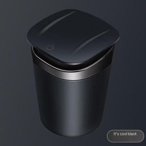 Mini Basurero LED para Auto, Tapa Desmontable de Acero Inoxidable, Cenicero a Prueba de Olores y Humo, Kit Interior - Product Image 3