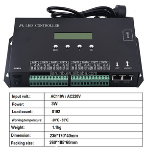 H807sa DMX512 Giao diện điều khiển lập trình ẩn đầy đủ màu sắc chảy biểu ngữ <span class=keywords><strong>LED</strong></span> Strip điều khiển ánh sáng - Product Image 3