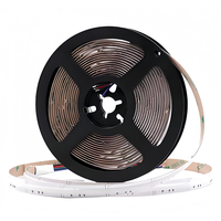 Bande lumineuse LED COB flexible multicolore DC 24V 10mm 630 LED/m, bande lumineuse de haute qualité, lumière linéaire sans soudure, UL