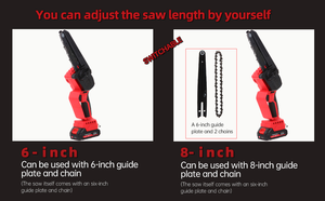 F.EASYD Offre Spéciale 8 pouces sans fil sans brosse Mini outil électrique domestique Tronçonneuse pour le jardinage avec chargeur en option - Product Image 2