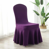Housse de chaise extensible en polyester et coton, universelle, pour mariage, banquet, salle à manger, hôtel, décoration de la maison