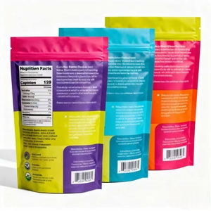 Tùy chỉnh thiết kế Mylar Túi Ziplock túi dọc bao bì hạt kẹo Snack bao bì thực phẩm - Product Image 1