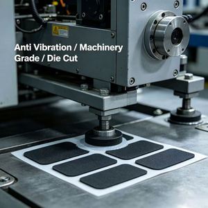 Almohadilla de Espuma EVA Antivibración con Cinta Adhesiva de Doble Cara de Alta Resistencia, Junta Amortiguadora para Amortiguación de Maquinaria Industrial Pesada - Product Image 4