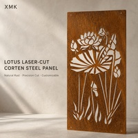 Paneles Decorativos de Acero Corten con Corte Láser Personalizado - Valla de Jardín para Villa, Personalizable en Tamaño y Color