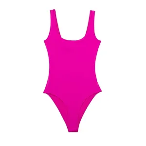 จั๊มสูทแขนกุดสีล้วนย้อมสีมัดย้อมสุดชิคสำหรับ KZ309ชุดว่ายน้ำเพลย์สูท7ชิ้นฤดูร้อน2023ใหม่