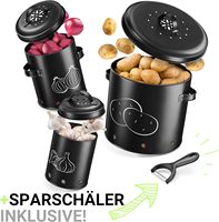 Boîtes de rangement en métal pour légumes, pommes de terre, oignons et ail, récipients pour oignons et ail