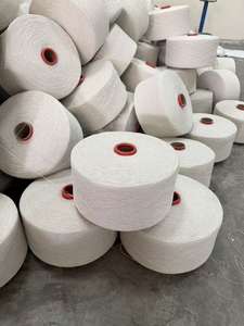 Hilo de Algodón Reciclado Barato, Material Regenerado Suave, Mezcla de Algodón Open End para Tejido y Guantes Industriales - Product Image 3