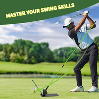Système de bâtons d'alignement de golf personnalisés CE avec support et plaque d'angle, aide à l'entraînement de golf, équipement pédagogique pour la cible, le putting et le swing