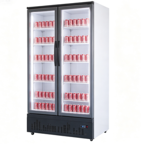 Enfriador Vertical de Doble Puerta de Vidrio de Alta Eficiencia y Enfriamiento Rápido, Refrigerador de Bebidas y Cerveza con Enfriamiento por Aire, Enfriador Energéticamente Eficiente para Restaurantes - Product Image 6