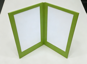 Portamenús de Cuero PU Personalizado con Iluminación LED de Doble Página, Portamenús Iluminado con LED - Product Image 3