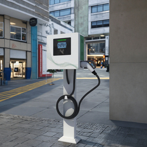 แท่นชาร์จรถยนต์ไฟฟ้าแบบติดผนัง รุ่นใหม่ สำหรับใช้งานเชิงพาณิชย์ รองรับกระแสไฟฟ้า 32A 7kW 11kW 14kW 22kW พร้อมระบบปรับสมดุล<span class=keywords><strong>โหลด</strong></span> แบบ Wallbox CCS2 - Product Image 3