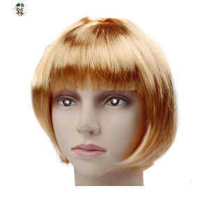 <span class=keywords><strong>Perruque</strong></span> Bob synthétique courte de couleur marron bon marché, perruques de fête de <span class=keywords><strong>carnaval</strong></span> HPC-1996 - Product Image 1