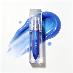 Private Label <b>Blue</b> <b>Glitter</b> Peel Off Lip Tint Lip Gloss Jelly Lip Stain Custom Logo OEM ODM Sparkle Wholesale - Product Image 3