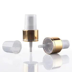 Spray plástico para perfume com azomizador, spray dourado 20/410, cor pp, para perfume