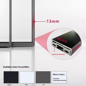 Cửa kính trượt hợp kim nhôm hiện đại, đơn giản dùng làm vách ngăn ban công, nhà bếp, phòng khách - Product Image 5