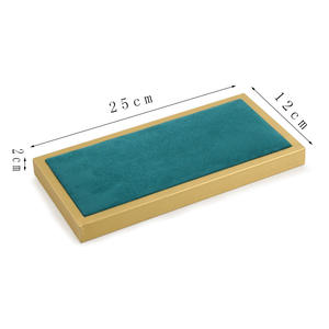 กล่องใส่เครื่องประดับสไตล์เรโทรสีเขียว รุ่น Green Series ทำจากหนัง PU ขัดเงา ดีไซน์หรูหรา สำหรับเก็บสร้อยคอ แห<span class=keywords><strong>ว</strong></span>น นาฬิกา และเครื่องประดับต่างๆ - Product Image 4