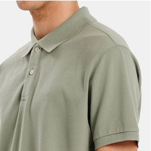 Polo d'été pour hommes T-shirt personnalisé à manches courtes Travail sur mesure T-shirts polo pour hommes 100% coton - Product Image 5