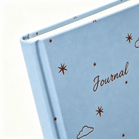 Carnet de notes personnalisé à couverture rigide gaufrée, relié, journal intime sur mesure pour cadeau