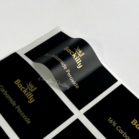 Autocollant métallique personnalisé avec logo de marque en relief, dorure à chaud, résistant à l'eau et aux UV, auto-adhésif, imprimé quadricolore, séchage rapide, étiquette résistante à l'huile