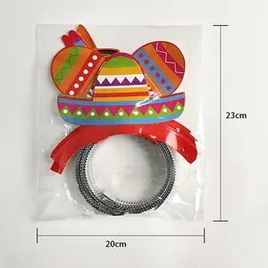 Mexico Nguồn cung cấp bên hạnh phúc năm mới Headband bên sinh nhật giấy Headband trang trí Headband