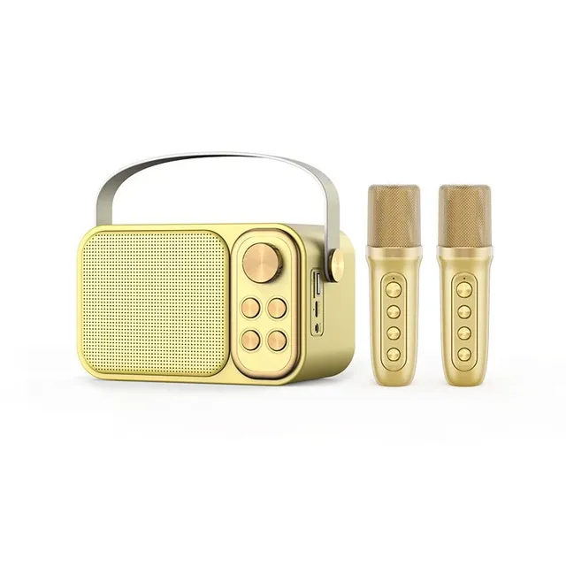 Portable for Bluetooth Audio Speaker with Microphone for Home and Outdoor Use Battery Operated