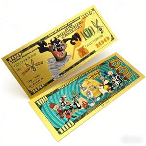 16 Modelos <span class=keywords><strong>de</strong></span> Billetes <span class=keywords><strong>de</strong></span> Plástico con Lámina Dorada <span class=keywords><strong>de</strong></span> Bugs Bunny del Anime Estadounidense, <span class=keywords><strong>Tarjeta</strong></span> Dorada <span class=keywords><strong>de</strong></span> Looney <span class=keywords><strong>Tunes</strong></span> - Product Image 6