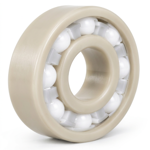 Roulement à billes à gorge profonde en plastique PEEK 6202, 15x35x11mm, billes en céramique de zircone, cage en PTFE - Product Image 1