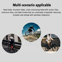 VÉLO DE ROUTE DE MONTAGNE SILICIUM SOFT TPH CLAIR MOTIF 3D CARBONE PROTECTEUR DE VÉLO 0.5MM D'ÉPAISSEUR ANTI RAYURE
