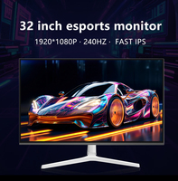 Moniteur de jeu 32 pouces dernière génération, 240 Hz, 2K, rétroéclairage RVB, faible lumière bleue, écrans d'affichage numérique, moniteur LCD pour l'e-sport