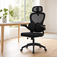 Chaise de bureau ergonomique entièrement en mesh, nouveau design, avec accoudoirs réglables, support lombaire et dossier inclinable.