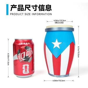 Soporte para Bebidas con Forma de Barril Impreso en 3D, Creativo y Único, para Latas de Cerveza y Refrescos, Accesorios para Fiestas - Product Image 4