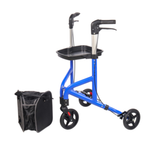 Déambulateur portable de style européen en aluminium à <span class=keywords><strong>4</strong></span> roues avec siège et sac de courses pour personnes âgées - Product Image 5