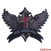 Moto Club Biker Punk broderie fer sur patchs personnalisé en gros personnalité brodé Patch pour vêtements Jeans