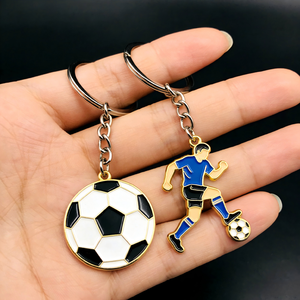 Llaveros de Metal con Logotipo de Esmalte Personalizado OEM ODM, Llaveros Novedosos con Diseños de Ligas de Fútbol 2026 para Fanáticos de EE. UU., Canadá y México - Product Image 1