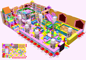 Equipo de Juegos para Interiores Comerciales, Plataforma de Juegos Infantil de Plástico Colorido, Equipo de Juegos para <span class=keywords><strong>Parques</strong></span> Infantiles Interiores - Product Image 5